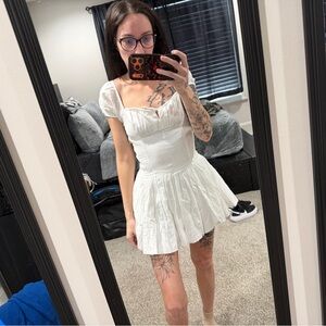 Hollister White Mini Dress